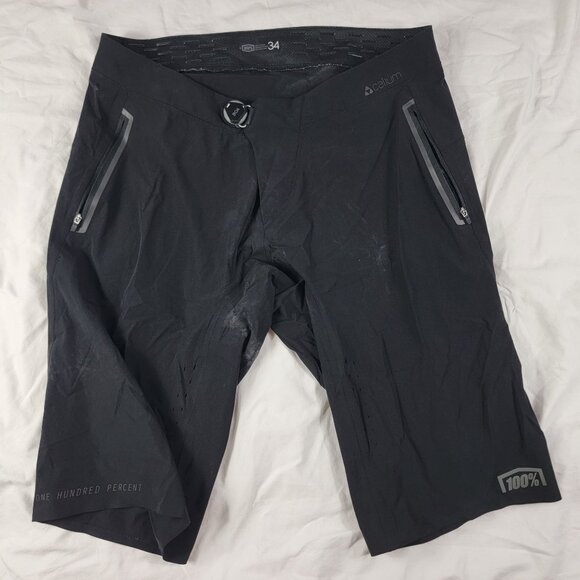 100% Celium Mens Cycling Shorts Size 34 Black Lightweight Breathable Summer - Picture 1 of 8